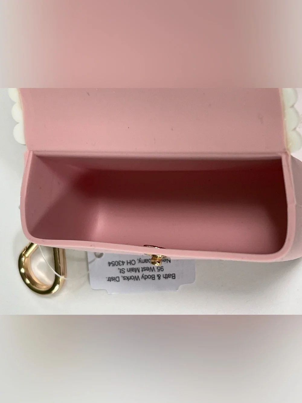 Bath & Body Works Pink Bow Sanitizer Holder NWT